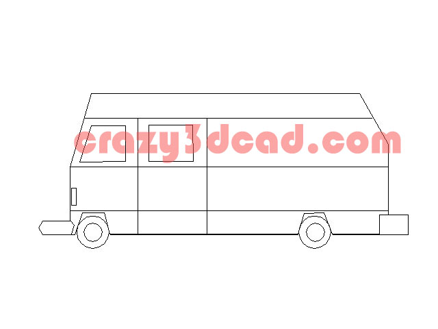 Bus CAD Block